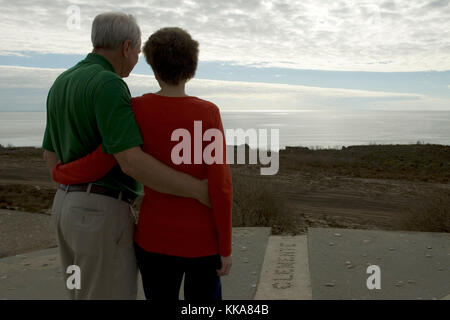 Los Flores View Point, El CAMINO Real, Oceanside, California USA. Foto Stock