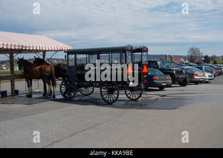 Trasporto Amish PA Foto Stock