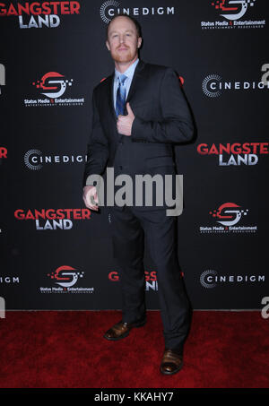 Hollywood, CALIFORNIA, Stati Uniti. 28 novembre 2017. 28 novembre 2017 - Hollywood, California - Joe Coffey. "Gangster Land" a Los Angeles Premiere all'Egyptian Theater di Hollywood. Credito fotografico: Birdie Thompson/AdMedia credito: Birdie Thompson/AdMedia/ZUMA Wire/Alamy Live News Foto Stock