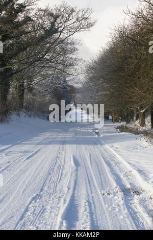 North Yorkshire, Regno Unito. 30 nov, 2017. neve pesante cadde in malton e North York Moors su 30 novembre 2017 credit: James copeland/alamy live news Foto Stock