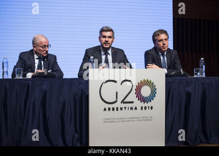 Int. 30 novembre, 2017. 2017, Novembre 30, città di Buenos Aires, Argentina.- Il presidente di argentina Mauricio Macri assume la leadership del G-20 e per la prima volta è portato da un paese dell' America latina. Credito: julieta ferrario/zuma filo/alamy live news Foto Stock