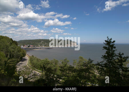 Costa visto da di fundy National Park in New Brunswick, Canada, America del nord Foto Stock