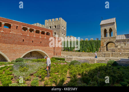 Akhaltsikhe, Georgia - 08 agosto 2017: rabati maestoso complesso del castello sotto un sole estivo Foto Stock