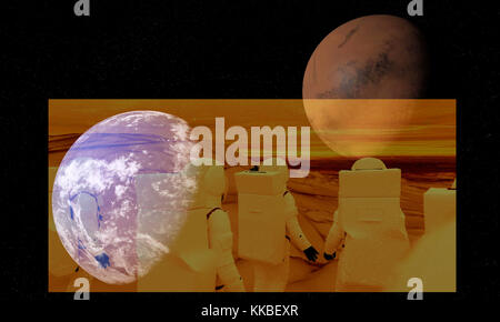 Il viaggio verso Marte Foto Stock