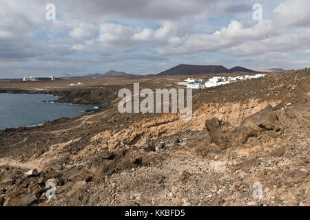 Villaggio in Lanzarote, Isole canarie, Spagna Foto Stock