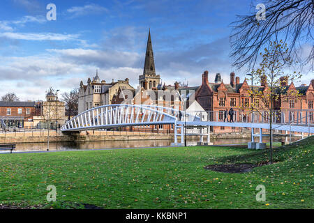 Bedford riverside sul grande fiume Ouse Foto Stock