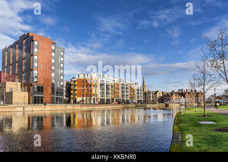 Bedord riverside sulla Great Ouse Foto Stock