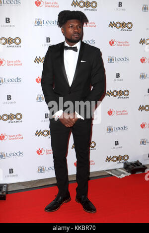 Sampha frequentando il ventiduesimo Mobo Awards tenutosi a Leeds prima diretta Arena, argilla Pit Lane, Leeds. Picture Data: Mercoledì 29 Novembre, 2017. Foto di credito dovrebbe leggere: Danny Lawson/PA FILO Foto Stock