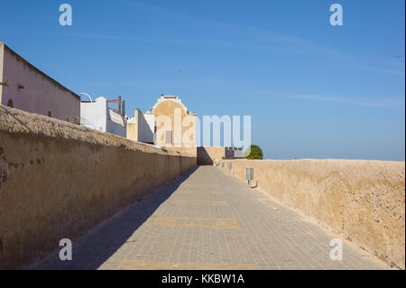 Vicolo fortezza in Marocco Foto Stock