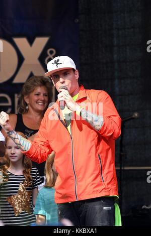 NEW YORK, NY - 5 AGOSTO: Il rapper Vanilla Ice viene visto il 5 agosto 2016 a New York. Persone: Vanilla Ice Foto Stock