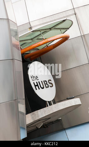 Vista della sede della Hubs Student Union a Sheffield. Sheffield, South Yorkshire, Regno Unito - 13 settembre 2013 Foto Stock