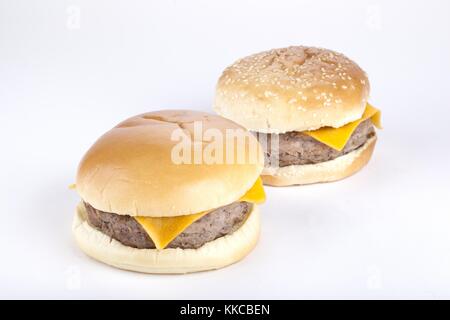 Gustoso hamburger girato in studio Foto Stock