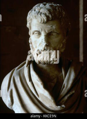 Herodes Atticus (101-177 AD). Aristocratico greco e sophist che ha servito come un senatore romano. Busto in marmo. 162 annuncio. Museo del Louvre di Parigi. La Francia. Foto Stock