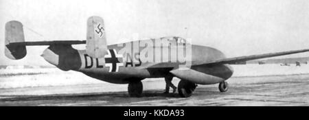 Heinkel He 280 turbo-jet con la Luftwaffe in WW2 Foto Stock