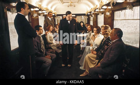 Omicidio NELLA produzione di film EMI ORIENT EXPRESS 1974 con Albert Finney Foto Stock