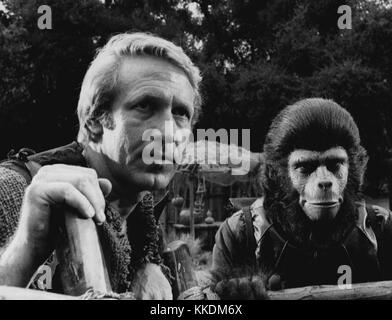 Ron Harper Roddy McDowall il pianeta delle scimmie 1974 Foto Stock