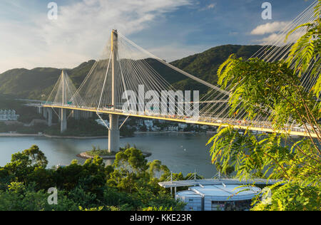 Ting uae, Ponte di Tsing Yi, Hong Kong, Cina Foto Stock