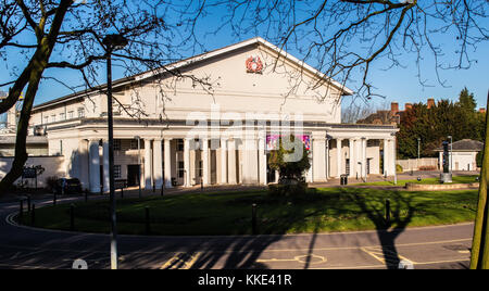 Victoria Park e de Montfort Hall, Leicester Foto Stock
