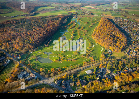 Golf Club am Kloster-Kamp EV, campo da golf am Kloster Kamp, GOBA Kamp-Lintfort GmbH, Verdi, bunker, siepi, Kamp-Lintfort, zona della Ruhr, basso Reno, N. Foto Stock