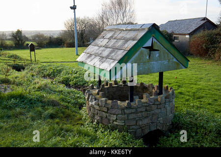 Piccolo coperchio ben oltre il torrente presso il St brigids santuario County Louth Repubblica di Irlanda Foto Stock