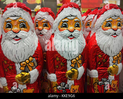 Natale drogheria voce display, NYC, Stati Uniti d'America Foto Stock