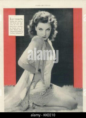 Lili Damita rivista argentino AD 3 Foto Stock