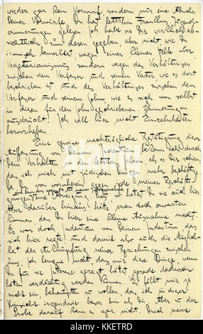 Un'immagine facsimile dalla "lettera a suo padre" di Franz Kafka, un documento del 1919 in cui Kafka affronta la sua complessa relazione con suo padre, Hermann Kafka. La lettera approfondisce le lamentele e le riflessioni personali, fornendo informazioni sulle dinamiche familiari e sulle lotte personali di Kafka. Anche se mai inviato, fu pubblicato postumo nel 1952, offrendo prospettive preziose per gli studi biografici e psicoanalitici. Foto Stock