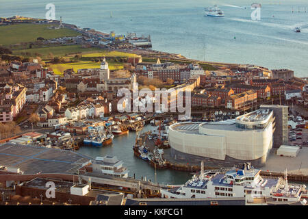 Sir ben ainslie land rover bar sede, campanatura, old portsmouth, Hampshire, Inghilterra, Gran Bretagna, England, Regno Unito Regno Unito novembre 2017 Foto Stock