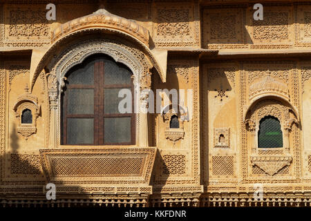 JAISALMER, INDIA, 1 novembre 2017 : Mandir Palace è stata la residenza dei sovrani di Jaisalmer per più di 2 secoli. Jaisalmer è talvolta cal Foto Stock