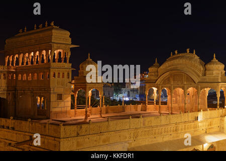 JAISALMER, INDIA, 1 novembre 2017 : Mandir Palace è stata la residenza dei sovrani di Jaisalmer per più di 2 secoli. Jaisalmer è talvolta cal Foto Stock