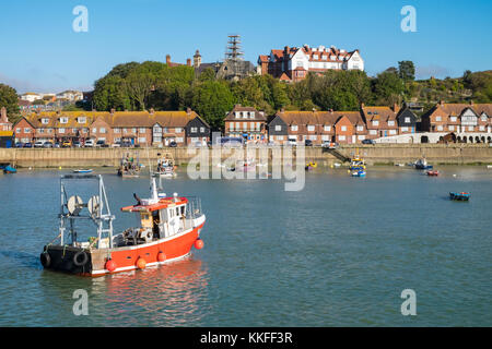 Folkestone Harbour, Kent, Regno Unito Foto Stock