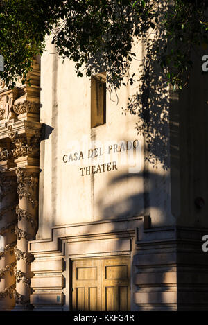 Casa Del Prado Teatro. Balboa Park, San Diego, California. Foto Stock