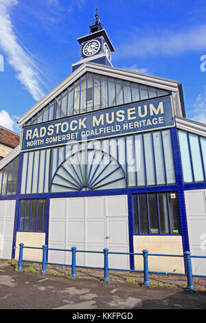 Radstock Museum North Somerset patrimonio bacino Foto Stock