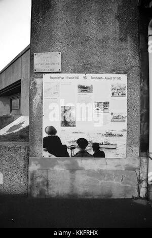 Normandia, Francia e le rive dell'invasione del 1945, spiagge storiche americane, canadesi e inglesi Foto Stock