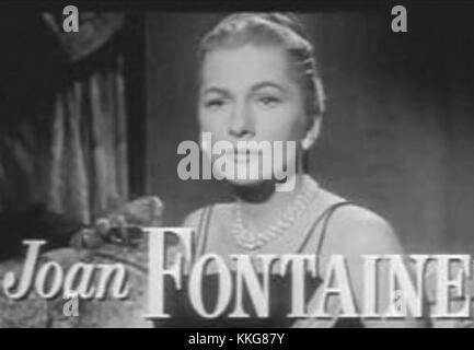 Joan Fontaine al di là DI UN ragionevole dubbio trailer Foto Stock