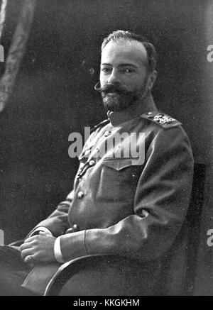 Il granduca Alexander Mikhailovich di Russia era un membro della famiglia imperiale russa. Ebbe un ruolo significativo nella storia russa ed era noto per i suoi contributi alla corte militare e reale. Foto Stock