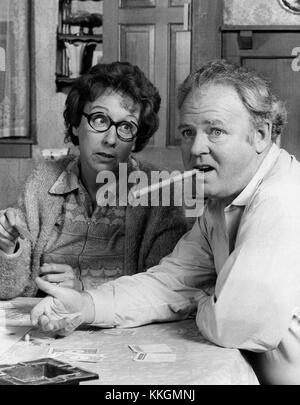 Jean Stapleton Carroll o'Connor tutti in famiglia Foto Stock