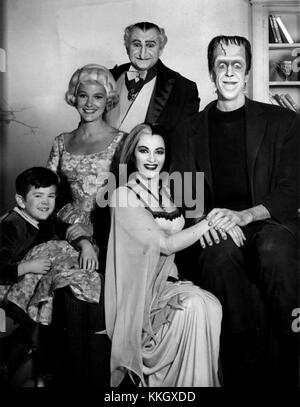 Munsters cast 1964 Foto Stock