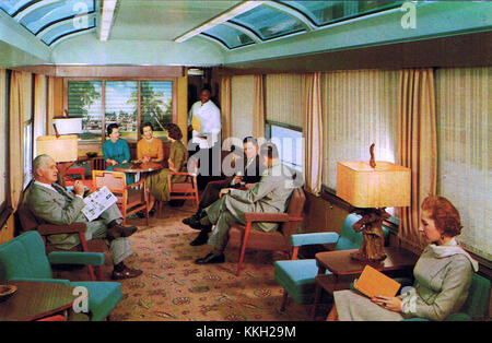 Cartolina Seaboard Railroad Sun Lounge Foto Stock