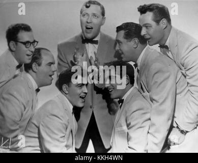 Bill Haley e i Comets sono stati un gruppo rock and roll statunitense pionieristico. Nel 1956, hanno guadagnato fama con le loro canzoni di successo e hanno giocato un ruolo chiave nello sviluppo del genere rock and roll. Foto Stock