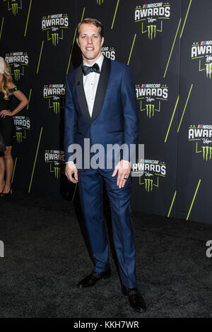 Las Vegas, Nevada, Stati Uniti. 30th novembre 2017. Brad Keselowski arriva al NASCAR Sprint Cup Awards 2017 al Wynn Hotel & Casino di Las Vegas, Nevada, il 30 novembre 2017. Credito: Damairs Carter/Media Punch/Alamy Live News Foto Stock