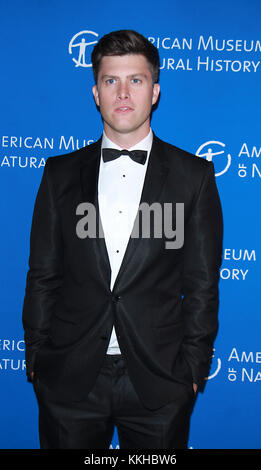 New York, NY, Stati Uniti. 30th novembre 2017. Colin Jost partecipa all'American Museum of Natural History's 2017 Museum Gala presso l'American Museum of Natural History di New York il 30 novembre 2017. Credito: Rw/Media Punch/Alamy Live News Foto Stock