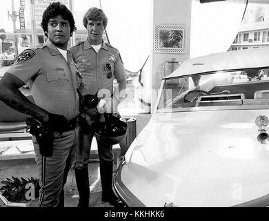 Erik Estrada Larry Wilcox chip 1977 Foto Stock