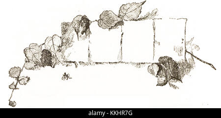 Questa illustrazione dell'edizione 1900 di "Alyonushka's Fairytales" raffigura una scena del folklore russo. Alyonushka è un personaggio amato nella mitologia slava, nota per la sua gentilezza e le avventure che intraprende. L'opera d'arte cattura l'essenza delle illustrazioni delle fiabe russe dei primi anni del XX secolo. Foto Stock