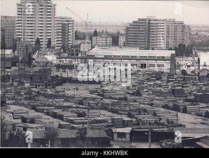 Si riferisce a un’impresa di costruzioni a Pantelimon, Romania, che si occupa di granito e di nuovi progetti edilizi nella zona. La società contribuisce allo sviluppo urbano e alle infrastrutture di Pantelimon. Foto Stock