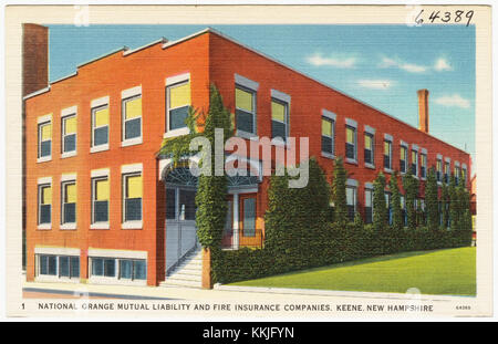 Le compagnie di assicurazione per responsabilità civile e antincendio National Grange Mutual Liability and Fire Insurance Companies di Keene, New Hampshire, forniscono servizi assicurativi specializzati in responsabilità civile e protezione antincendio. La società svolge un ruolo nel settore assicurativo regionale. Foto Stock