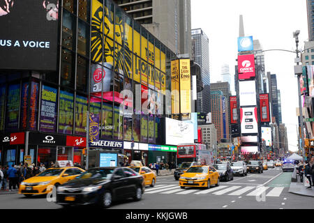 Manhattan, in neew york, usa mostra città scene di strada Foto Stock