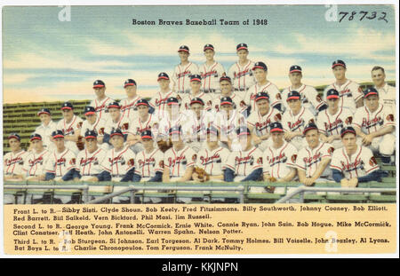 Squadra di baseball dei Boston Braves del 1948 (78732) Foto Stock