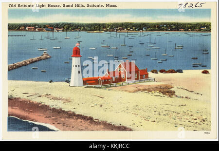 Old Scituate Light House, Sand Hills, Scituate, Messa (78265) Foto Stock