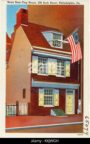 Betsy Ross Flag House, 239 Arch Street, Philadelphia, Pa (65079) Foto Stock